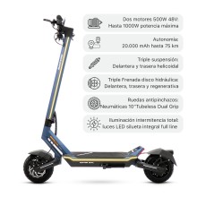 Patinete eléctrico smartGyro Raptor Dual Evo LR