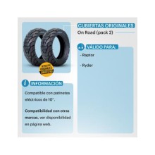 PACK DE 2 CUBIERTA ON-ROAD PARA RAPTOR+RAPTOR DUAL Y RYDER TECNOLOGIA DEL VALLE