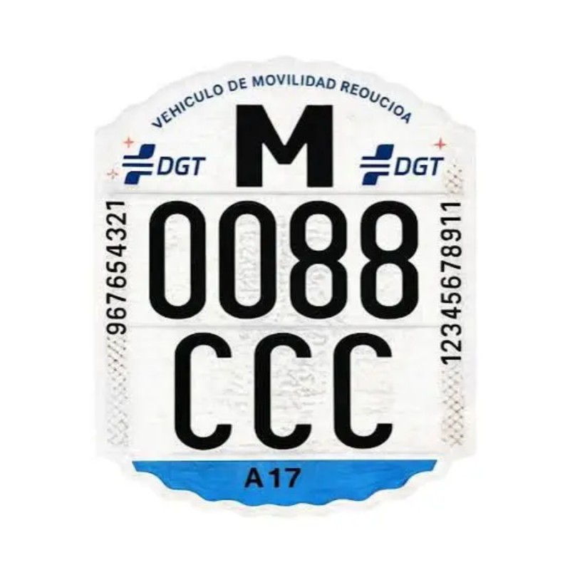 Matrícula Adhesiva VMP Homologada DGT | Comprar Online 2026