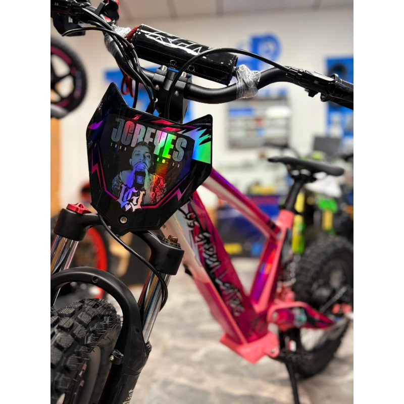 VINILO HOLOGRÁFICO BICICLETA ELECTRICA RFN JC REYES ROSA