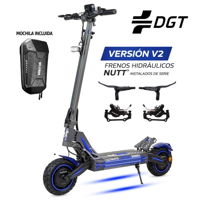 M41 Tank Dual Motor Patinete Eléctrico 2026 Frenos NUTT