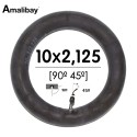Cámara de aire reforzada 10×2,125 (válvula 90º 45º) – Premium [Amalibay]
