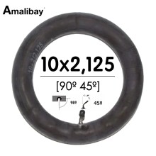 Cámara de aire reforzada 10×2,125 (válvula 90º 45º) – Premium [Amalibay]