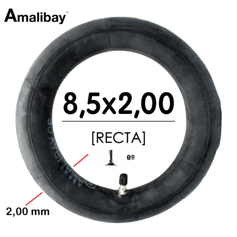 Cámara de aire 8,5×2 (válvula recta) Reforzada 120 gramos