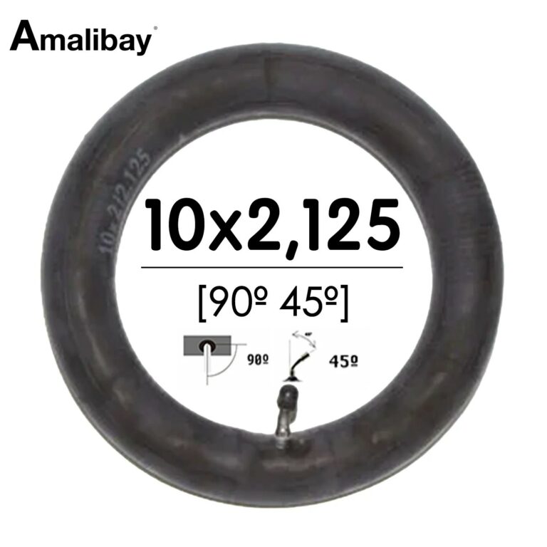 Cámara de aire reforzada 10×2,125 (válvula 90º 45º) – Premium