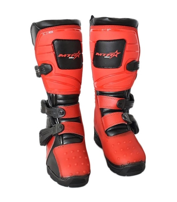 Botas de cross infantiles rojas
