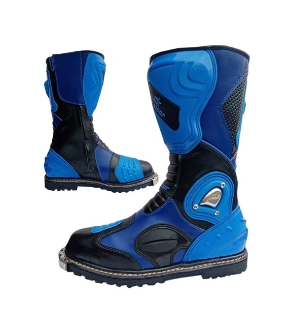 Botas de cross infantiles azules