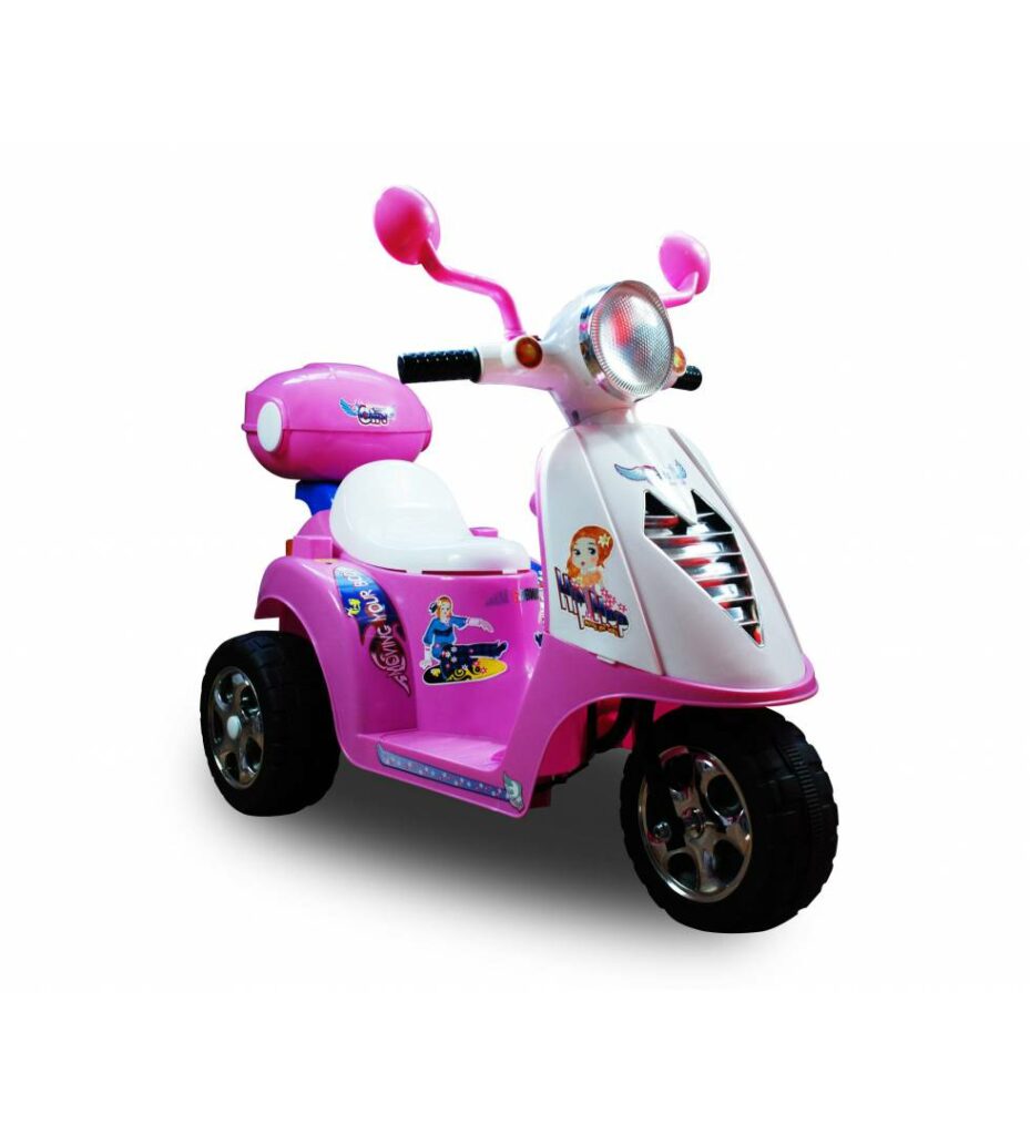 Moto rosa princesa eléctrica niña rosa