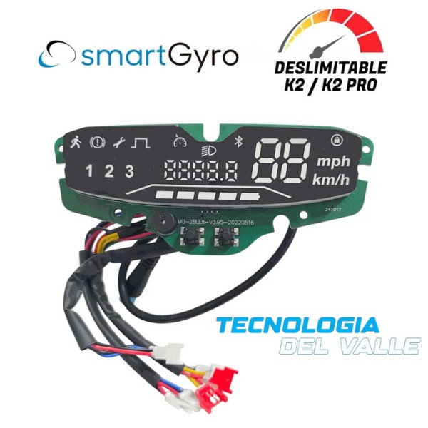 Display deslimitable para Smartgyro K2 sin carcasa (4 pines)