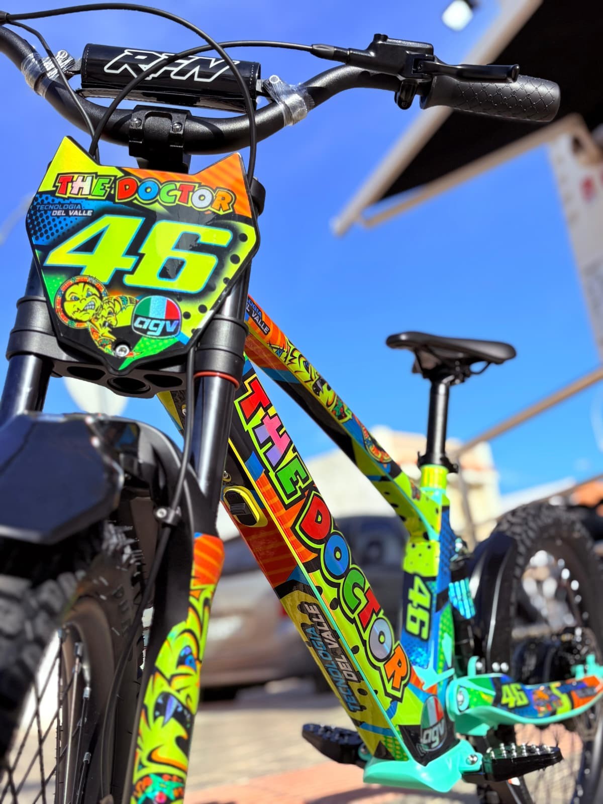 VINILO HOLOGRÁFICO BICICLETA ELECTRICA RFN VALENTINO ROSSI